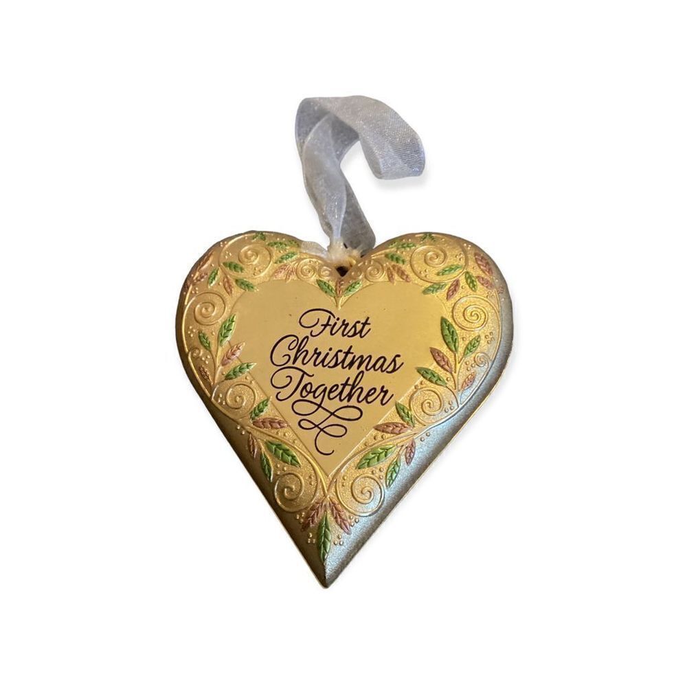 Vintage 2004 Heart Shaped Photo Holder Ornament